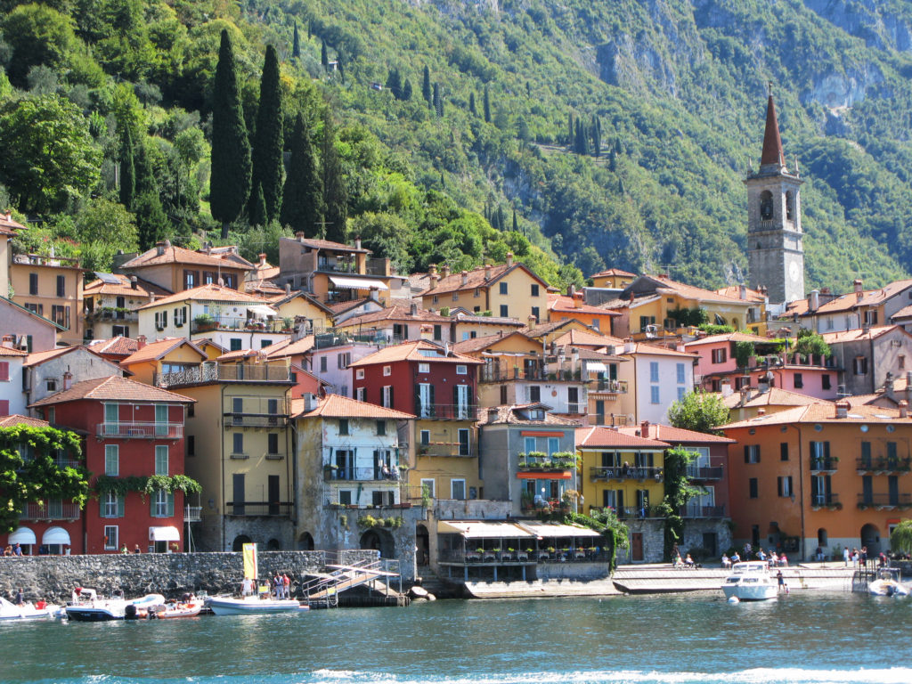 Varenna town at the famous Italian lake Como