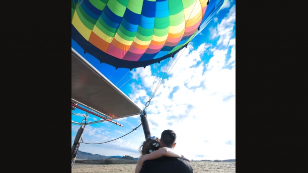 Voando na Calábria de balão!
